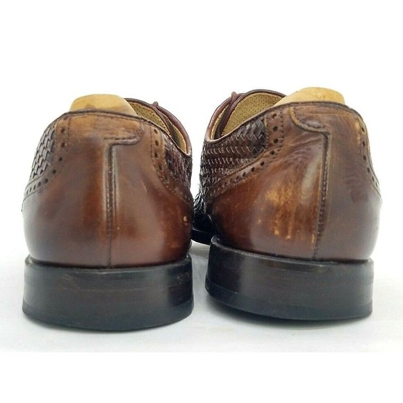 Paolo de Marco Mens Lace Up Shoes Crocodile Leather Brown Size US 8 EUC main image 4